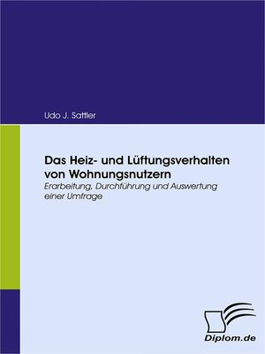 cover image of Das Heiz- und Lüftungsverhalten von Wohnungsnutzern